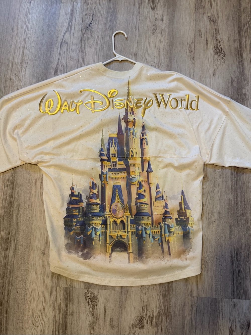 Walt Disney Disney World 50th Glitter Spirit Jersey size L